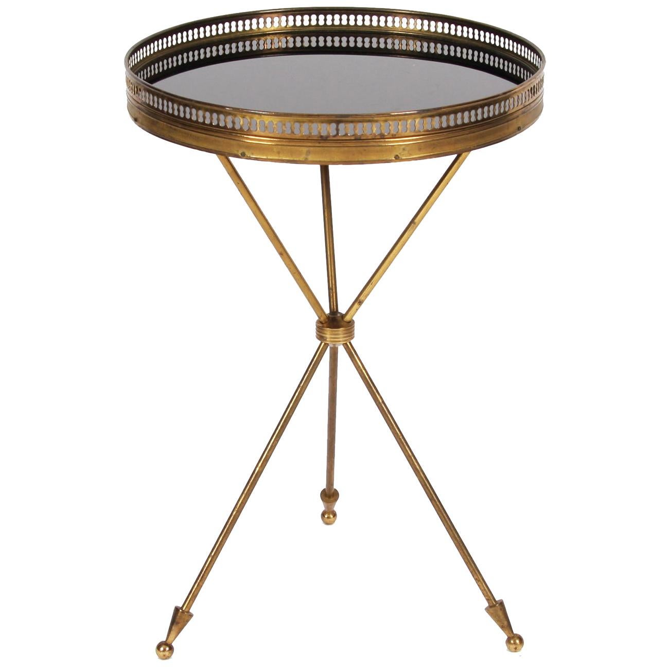 Bagues Style Side Table with Tripod Base