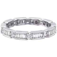 Baguette and Round Diamond Eternity Band
0.50 Carat
Baguette and Round Diamond Eternity Band
0.50 Carat