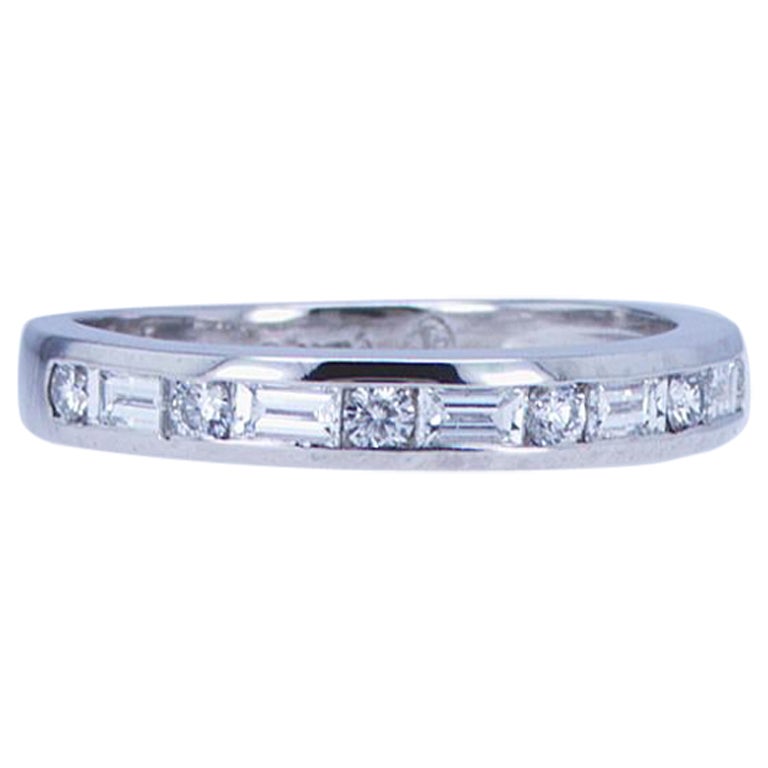 Bandeau en diamant baguette et rond
