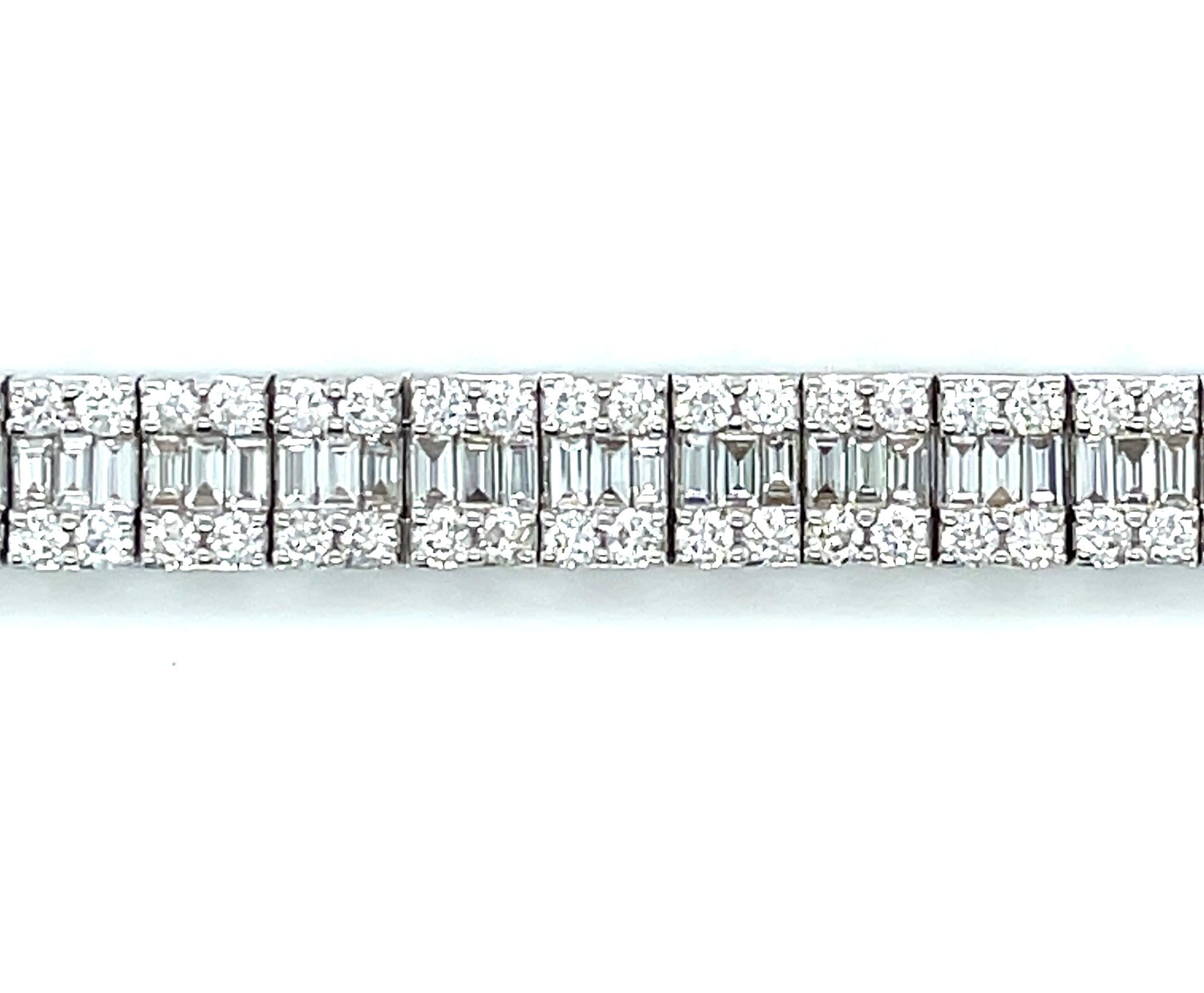 diamond baguette bracelet