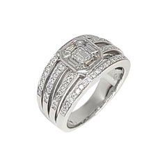 Baguette 
Brilliant Cut Diamond Coctail Ring