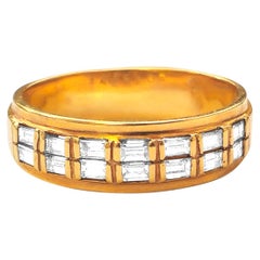 Baguette Cut 1ct Diamond Ring in 14k Gold