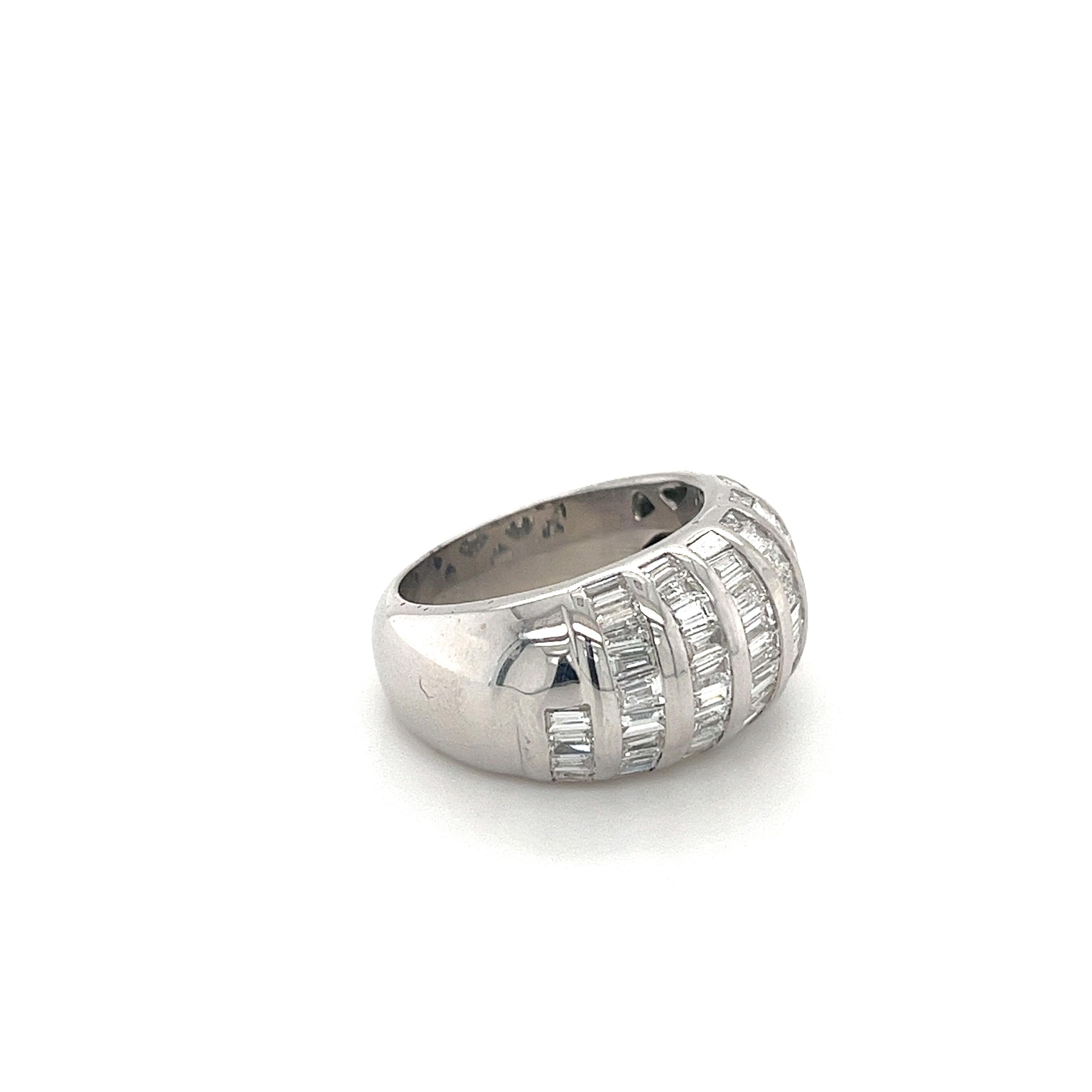white gold dome ring