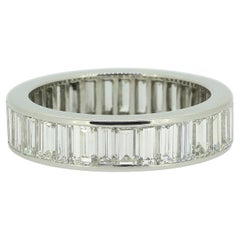Baguette Cut Diamond Eternity Ring Size O (55)