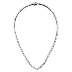 Collar de diamantes talla baguette