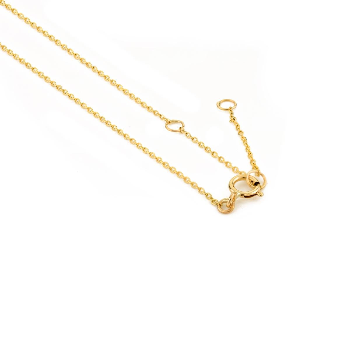 Collier pendentif en or jaune 18 carats serti de diamants baguettes dans un motif papillon Pour femmes en vente