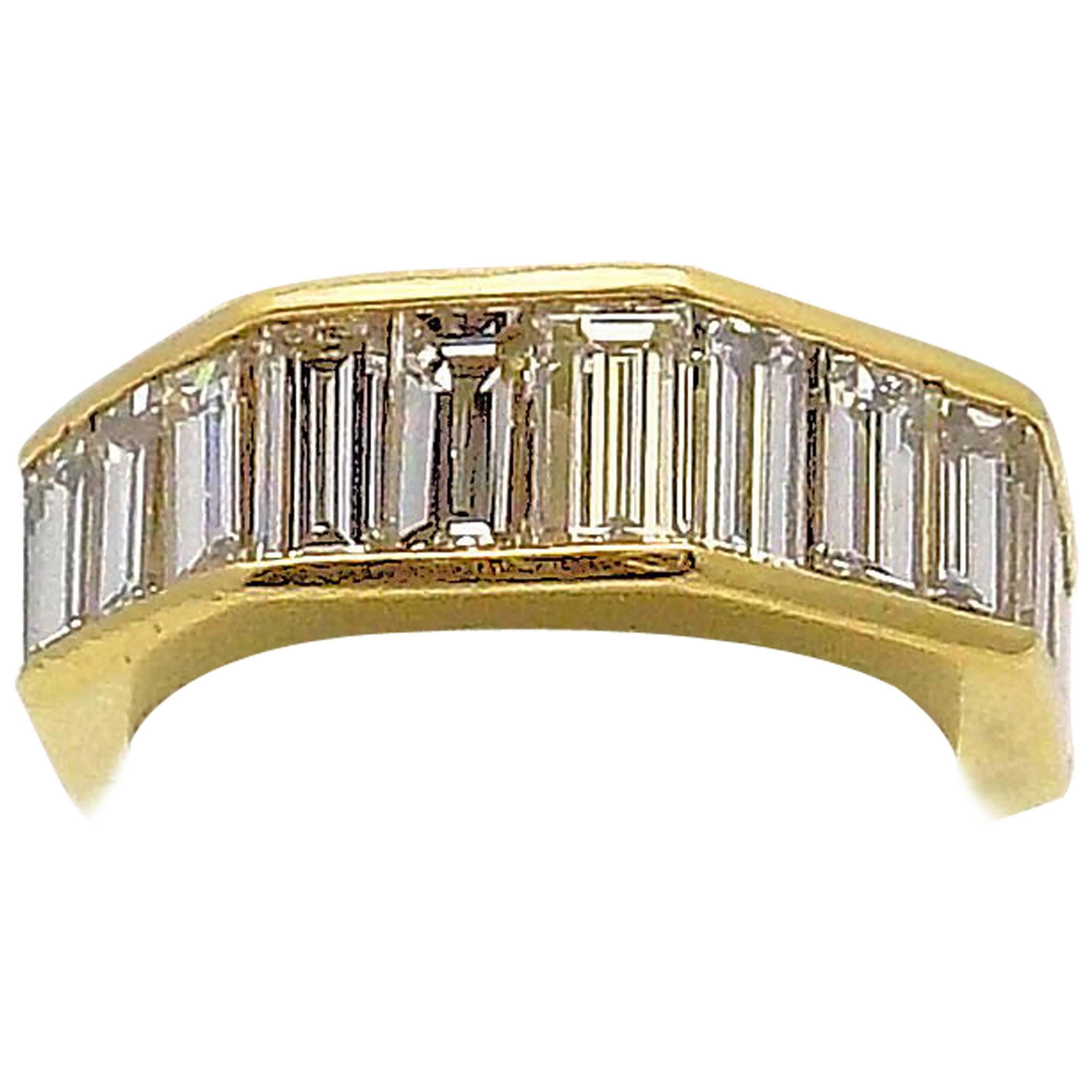 Baguette Cut Diamond Wedding Band For Sale