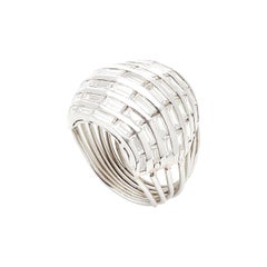 Baguette Cut Diamonds Cocktail Ring