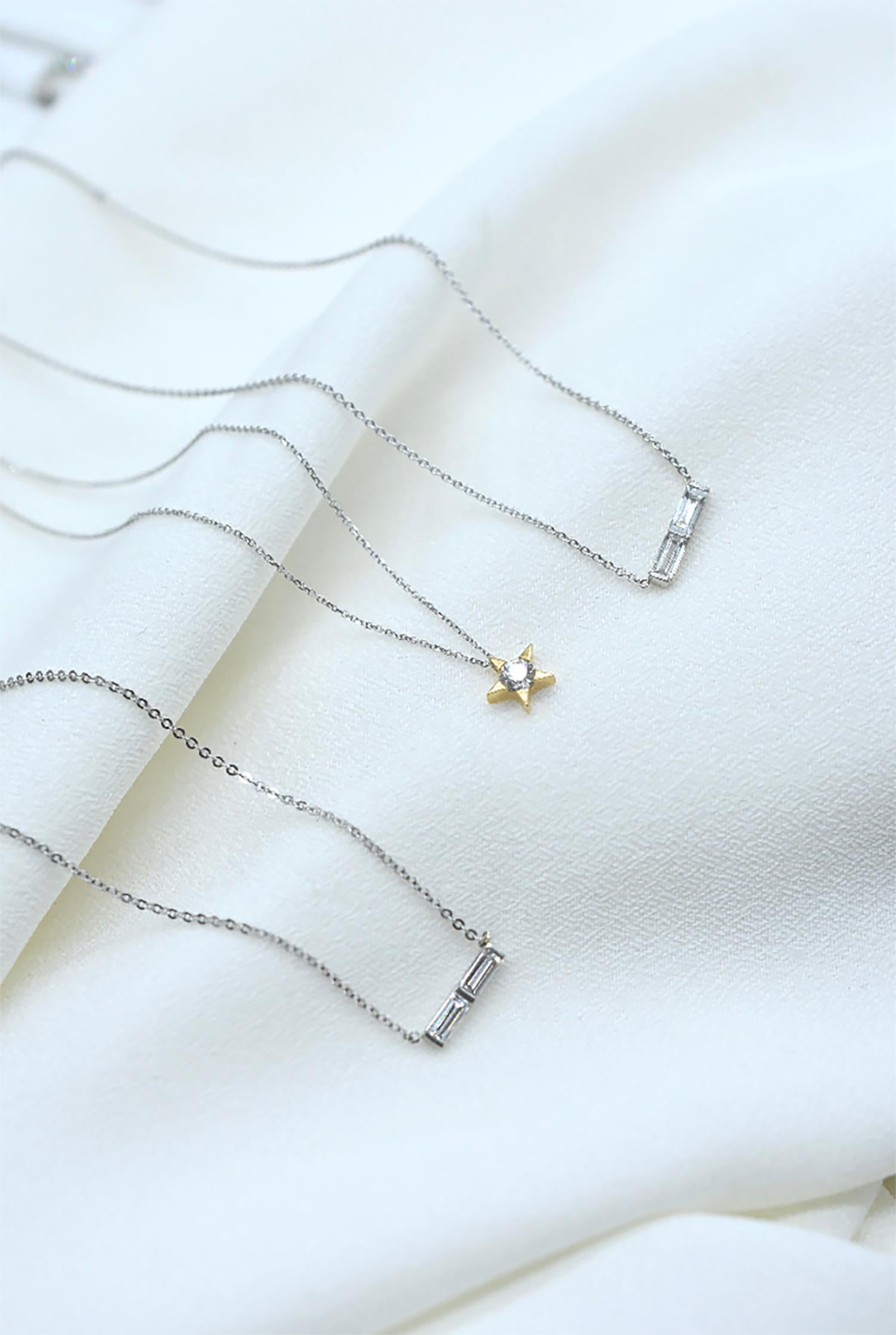 platinum bar pendant