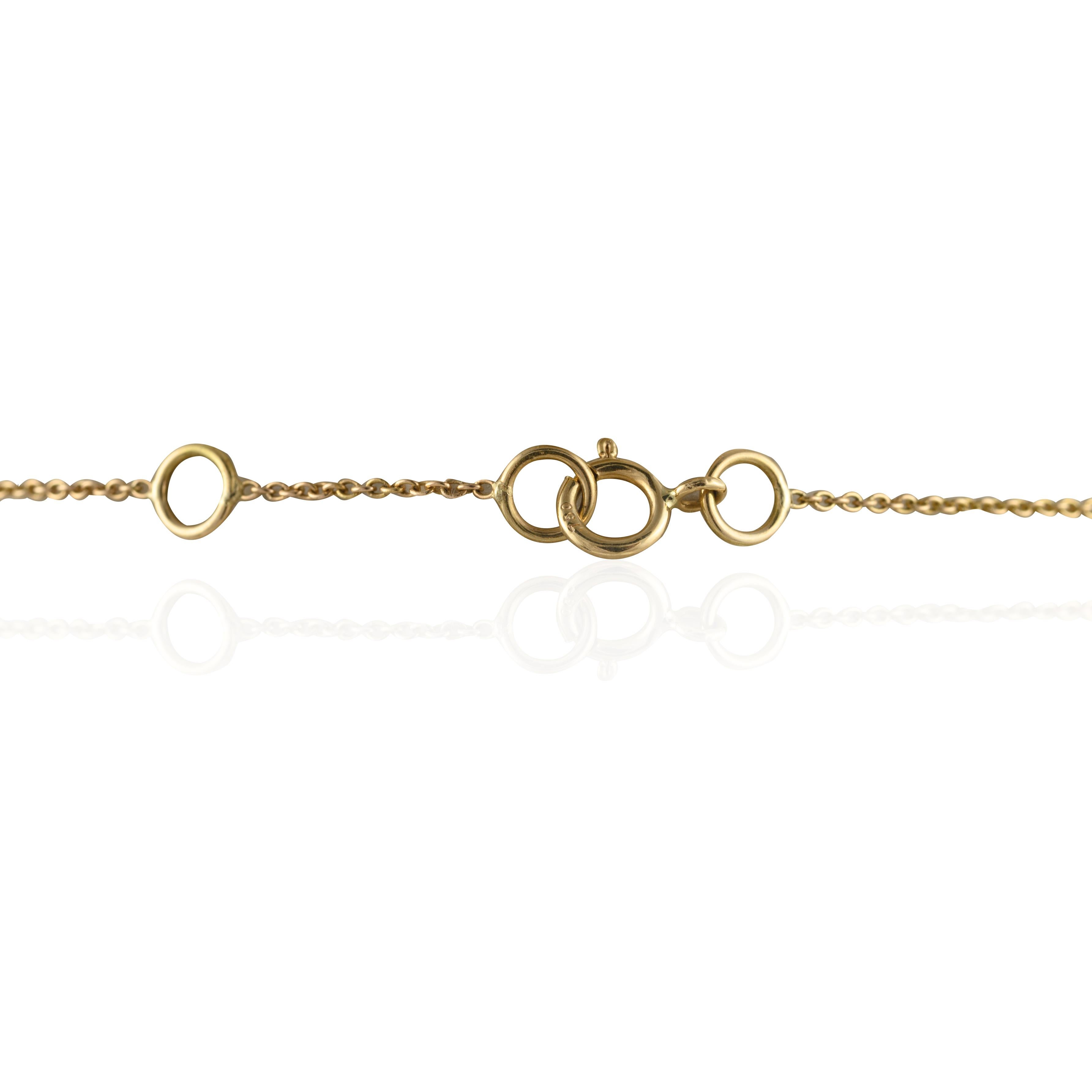 Diamonds Tanzanite Charm Halskette aus 14K Gold mit Tansaniten im Baguetteschliff und Diamanten besetzt. Dieses atemberaubende Schmuckstück wertet einen Freizeitlook oder ein elegantes Outfit sofort auf. 
Der Tansanit bringt Energie, Gelassenheit