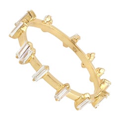 Diamant-Ring aus 18 Karat Gold mit Baguetteschliff