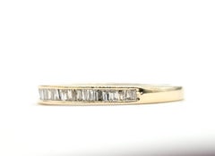 Baguette Diamond Band Ring in 14k Yellow Gold