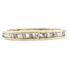 Baguette Diamond Band Ring in 14k Yellow Gold