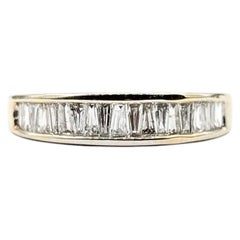 Baguette Diamond Bridal Band in 14K White Gold