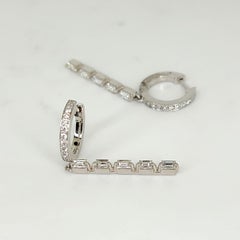 Baguette Diamond Drop Earrings