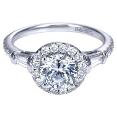 Used Baguette Diamond Engagement Mounting