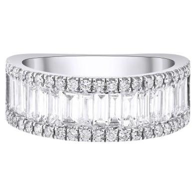 Baguette Diamond Half Eternity 1.87ct Band