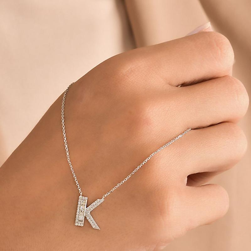 diamond k necklace