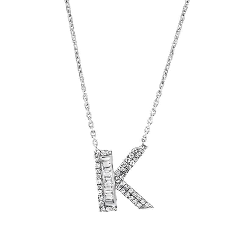 diamond k pendant