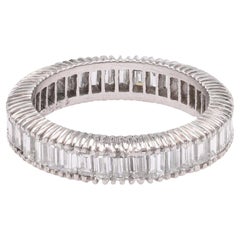 Baguette Diamond Platinum Eternity Band