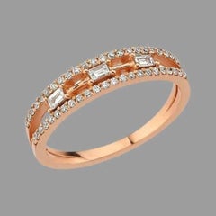 Baguette Diamond Stacking Ring