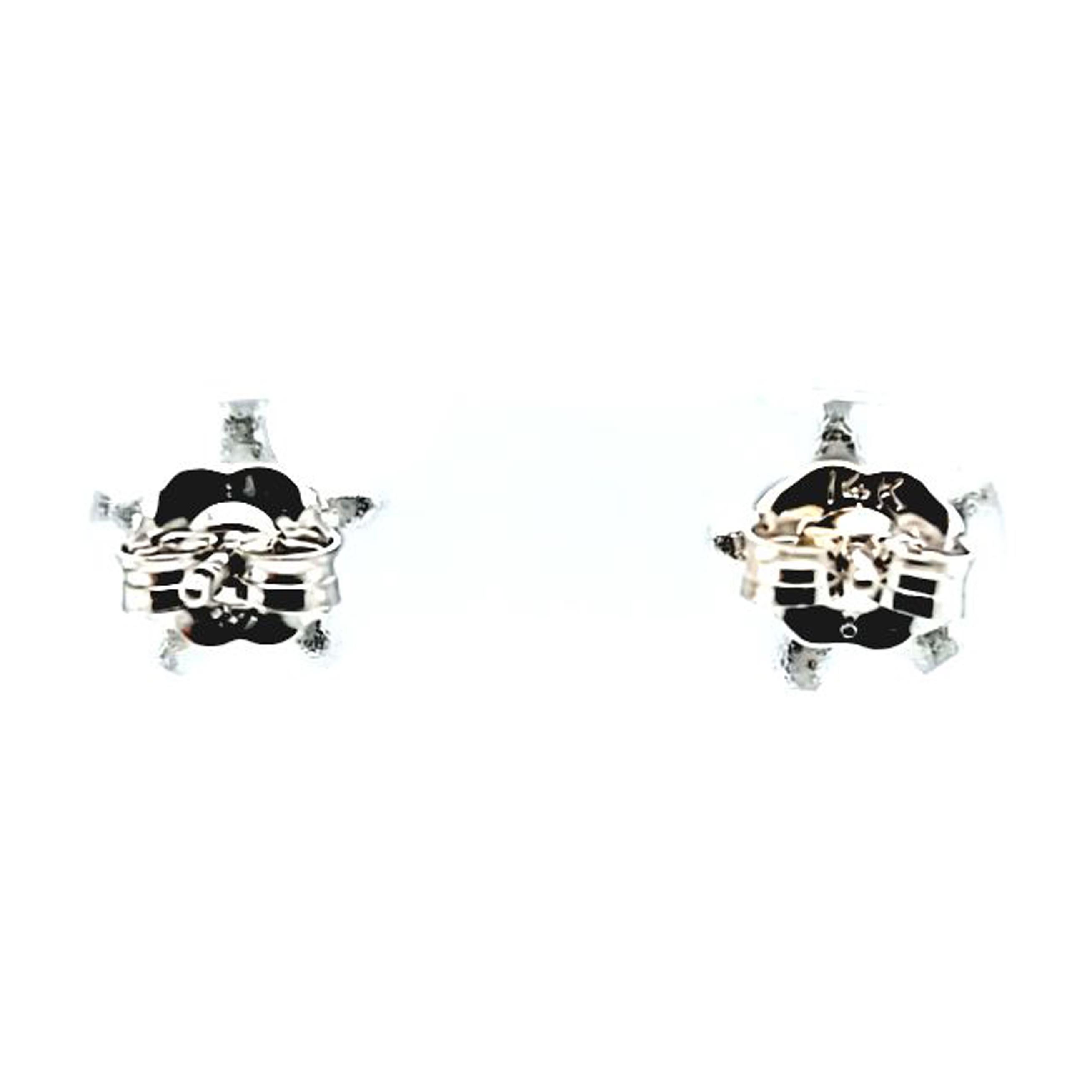 Baguette Diamond Star Stud Earrings In Good Condition For Sale In Coral Gables, FL