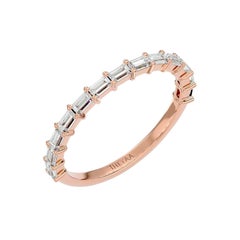 Baguette Diamond Wedding Band in 18 Karat Gold
