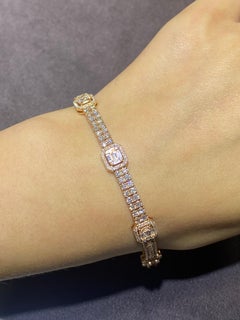 Baguette Every Day Diamant-Armband aus Gelbgold aus 18 Karat Gold für ihr