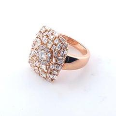 Baguette & Princess Cut Diamond Ring