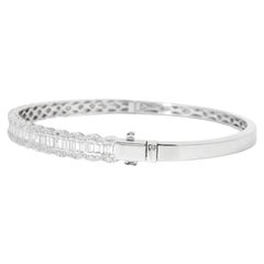 Baguette & runder Diamant-Armreif