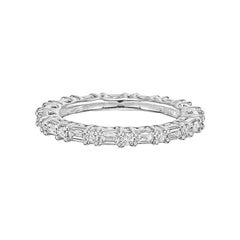 Baguette 
Round Diamond Eternity Band 
0.64ct tw
