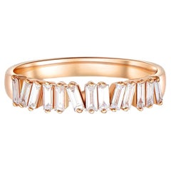 Baguette The Row Bague de mariage en or 14k