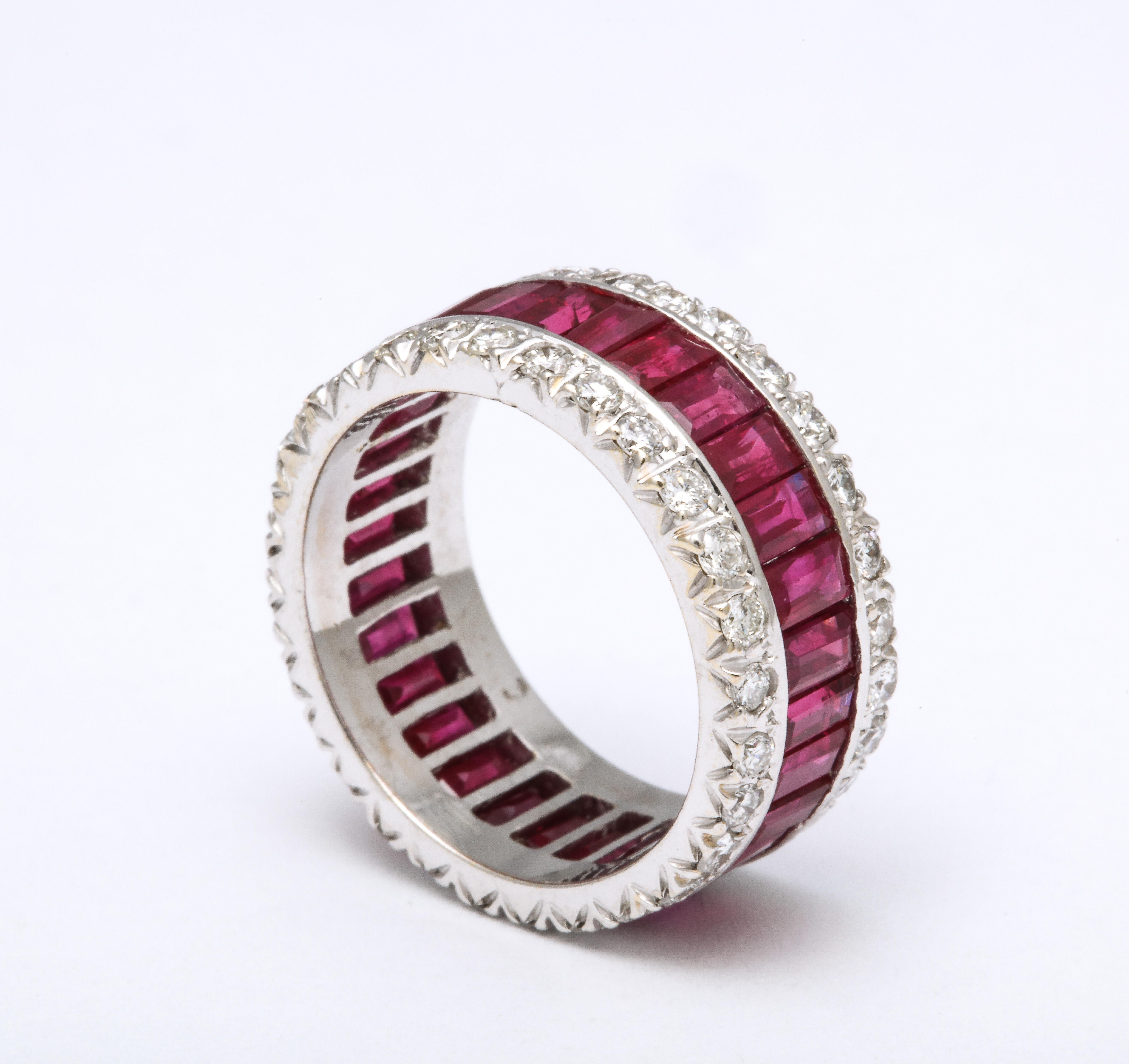 ruby baguette eternity ring