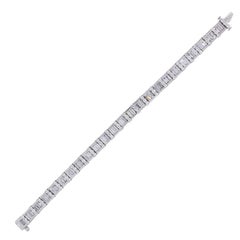 Baguette Shape and Round Brilliant Diamond Wide Bracelet Baguette Shape and Round Brilliant Diamond Wide Bracelet