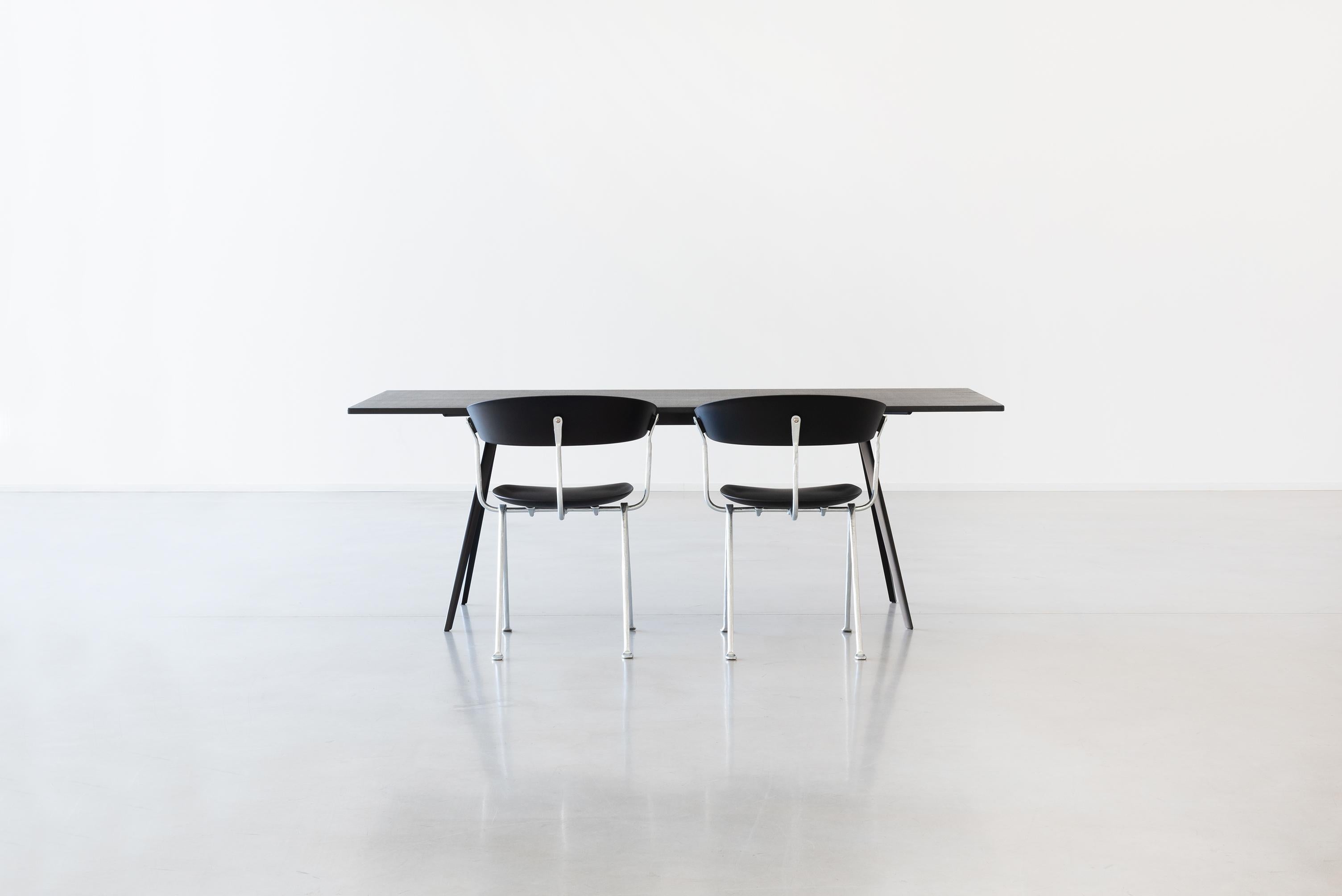 Baguette Table in Oak Top and White Frame by Ronan & Erwan Boroullec for MAGIS For Sale 2