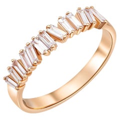 Anello Baguette Wedding in oro 14k
