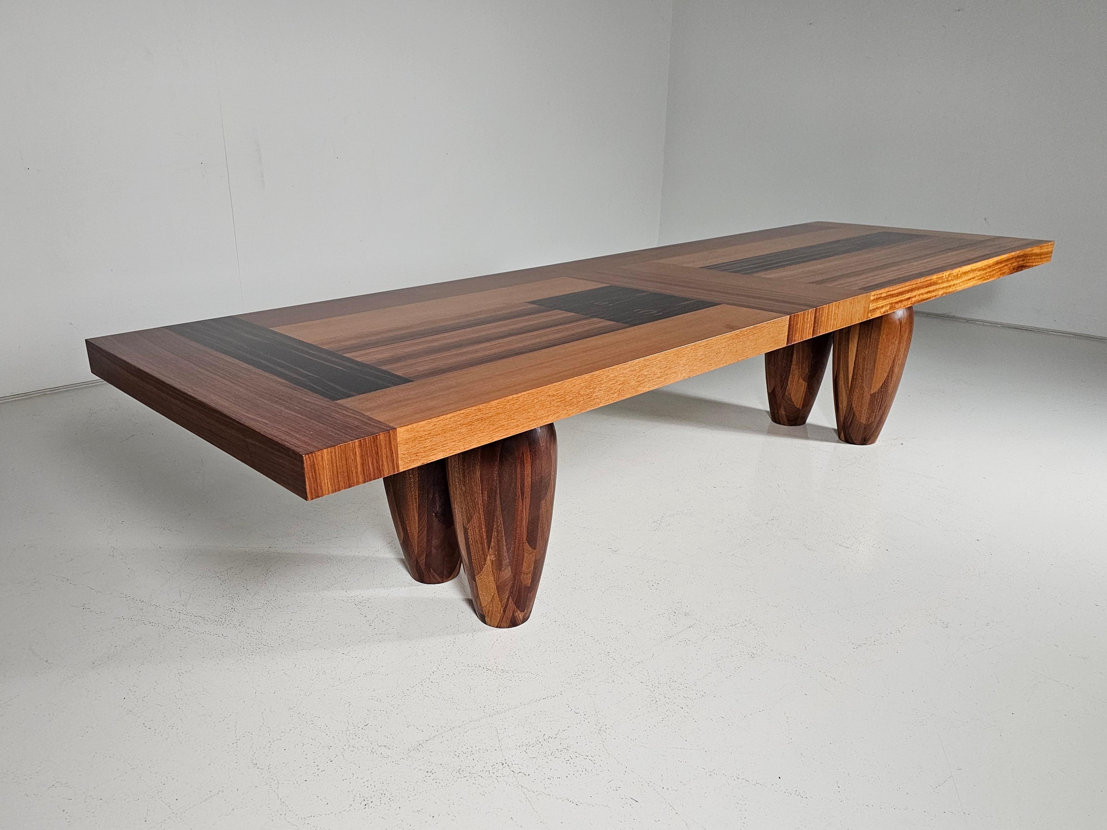 Minimalist Bagutta dining table by Henk Vos for Linteloo For Sale