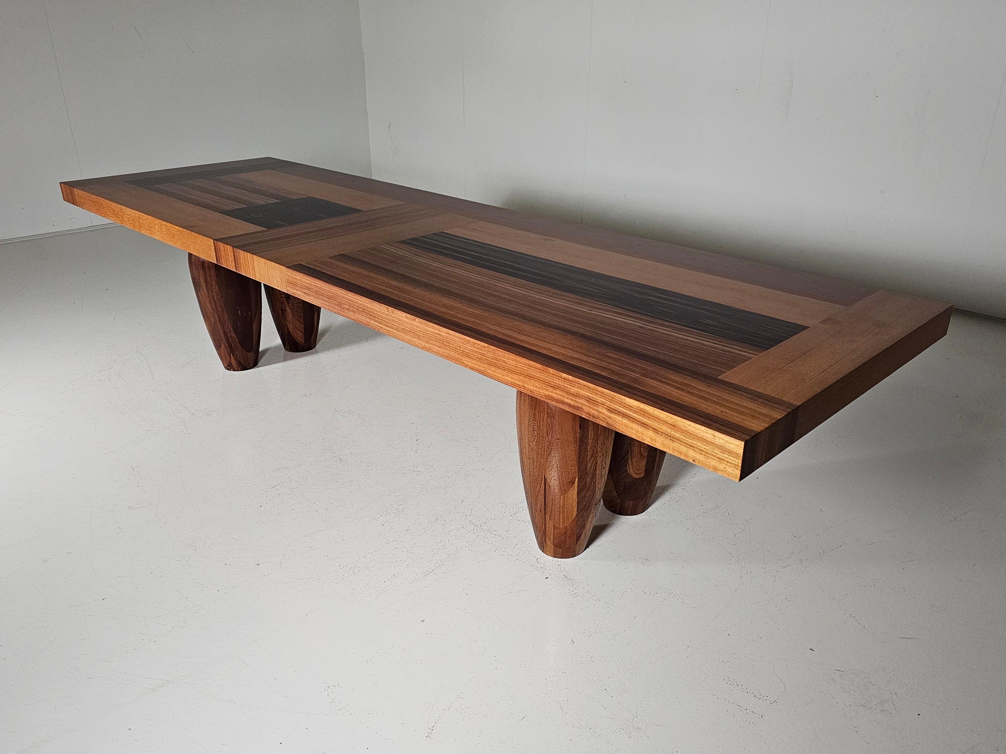 Contemporary Bagutta dining table by Henk Vos for Linteloo For Sale