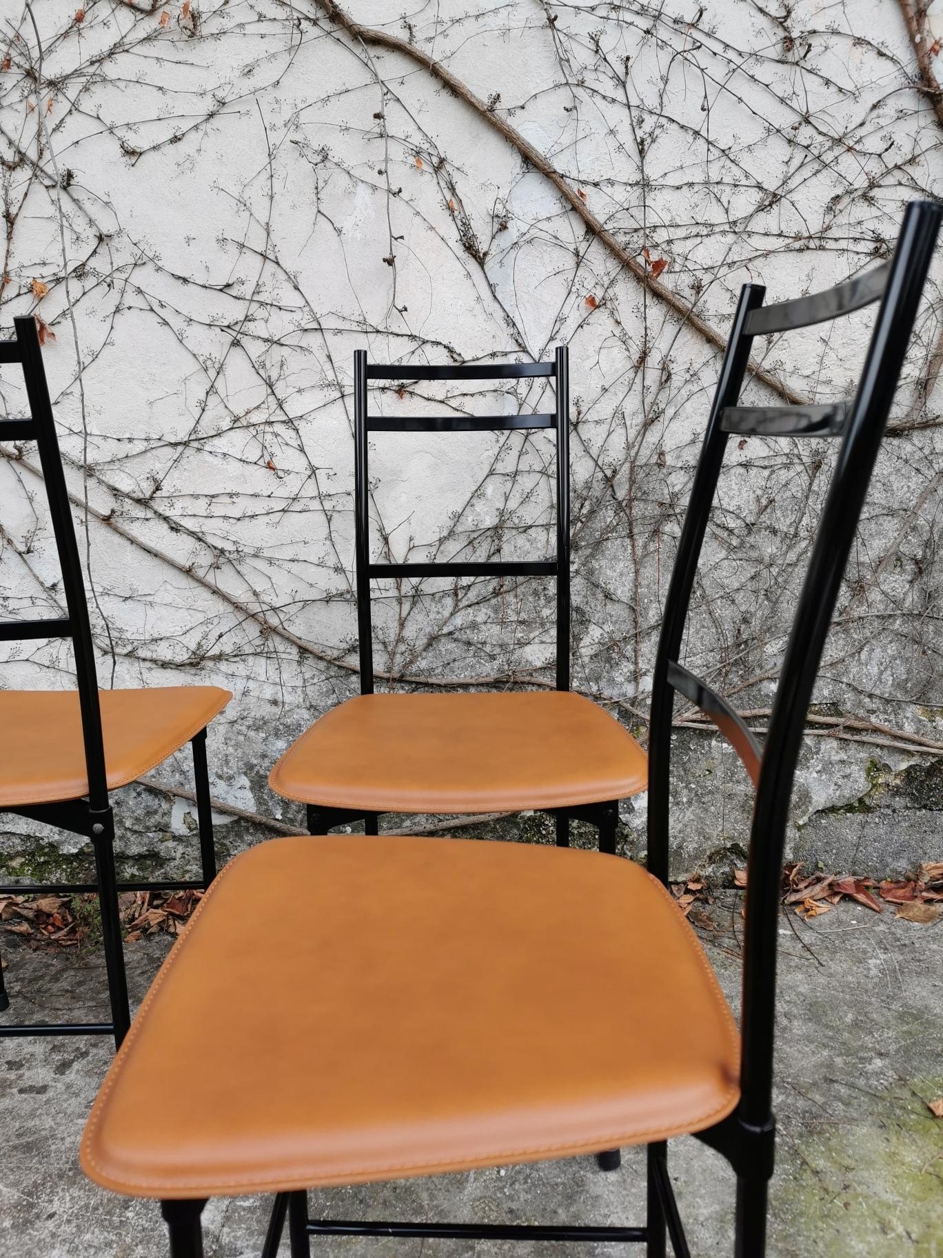 Italian Bagutta Ycami Chairs of the 1980s For Sale