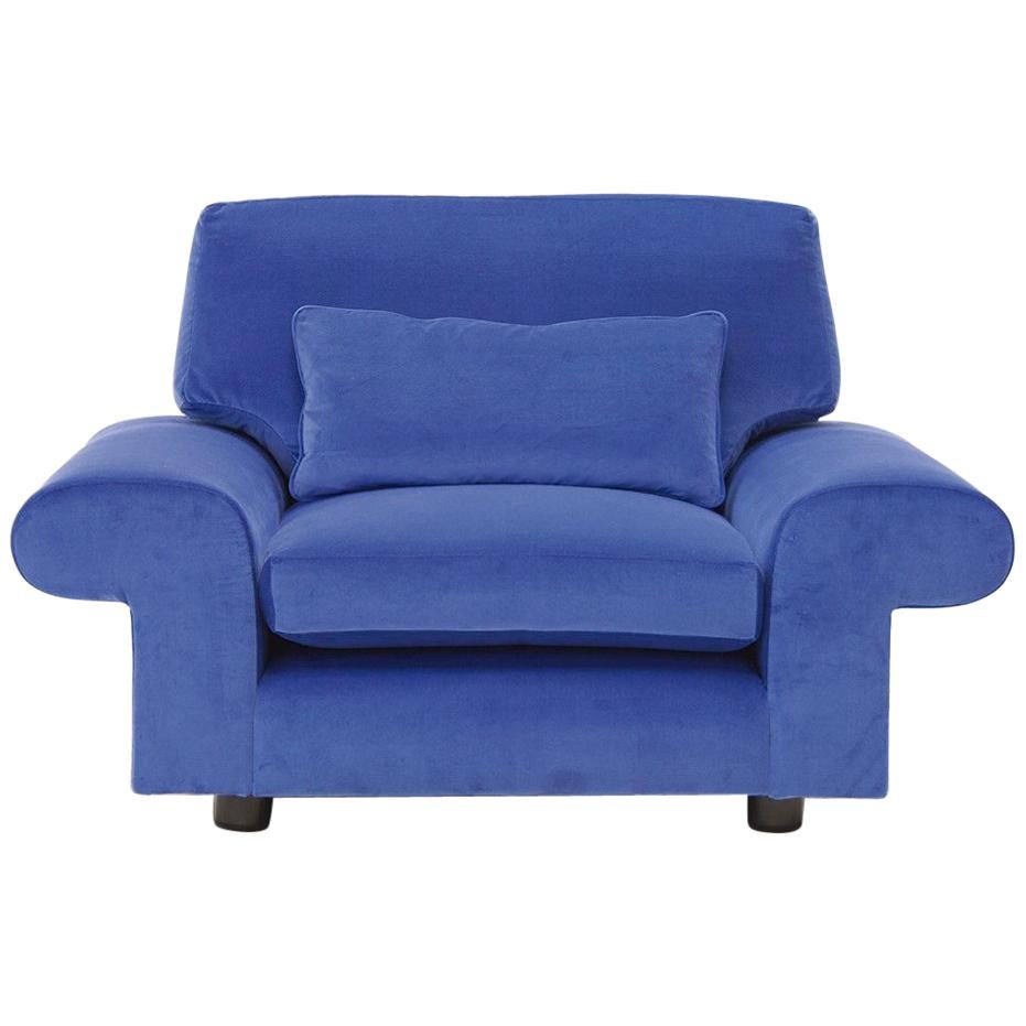 Fauteuil en velours Bahamas en vente