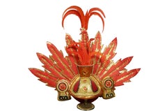 Bahamian Junkanoo Festival Parade Costume Red Headdress Outfit Dance Masks