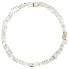 Bahaus Hand-Sculpted Necklace in Cut Mirror by Marion Fillancq