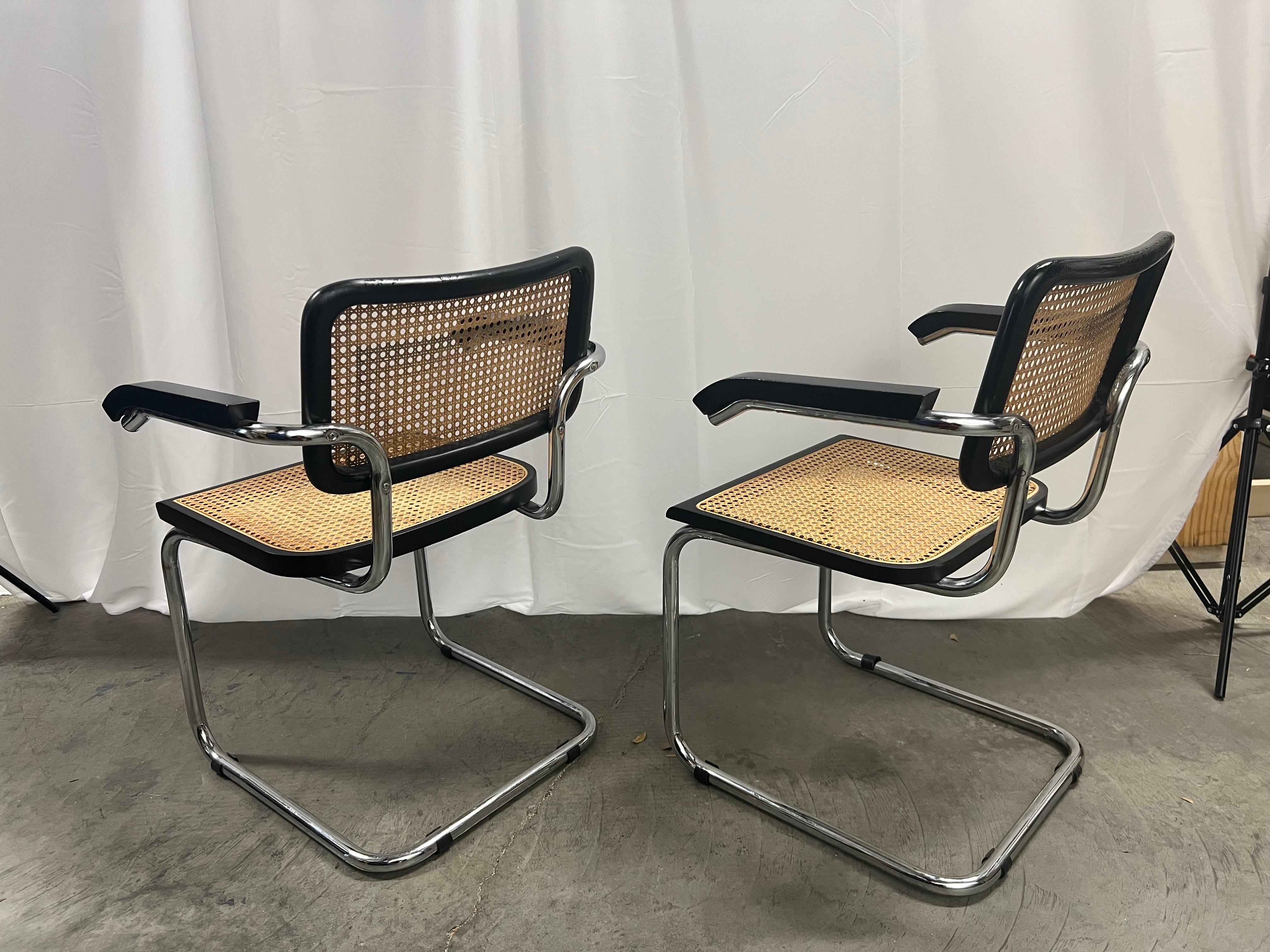 Bahaus Marcel Breuer chaise Cesca S64  Bon état - En vente à Charleston, SC