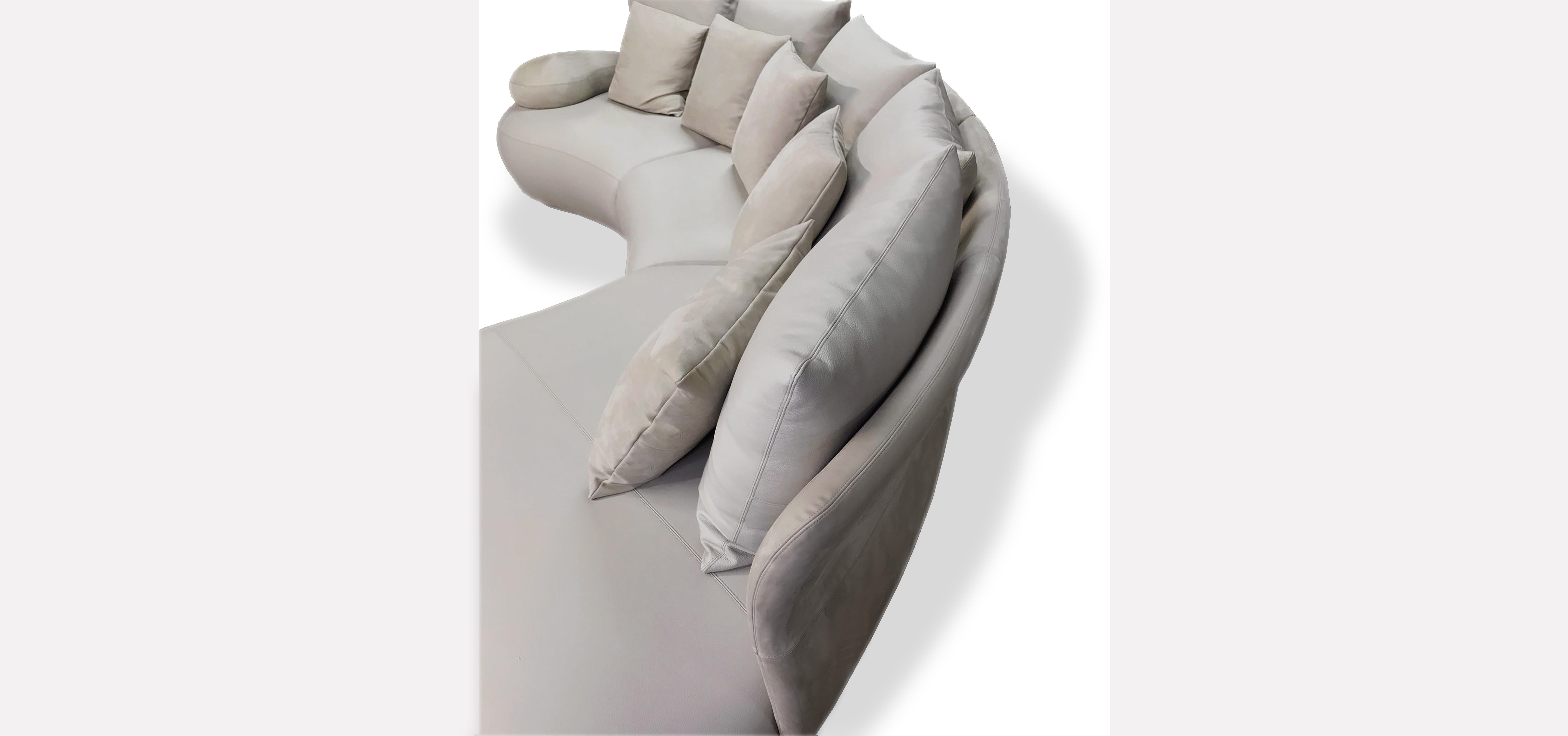 Italian Bahia Royal, Modern Curved Sofa For Sale