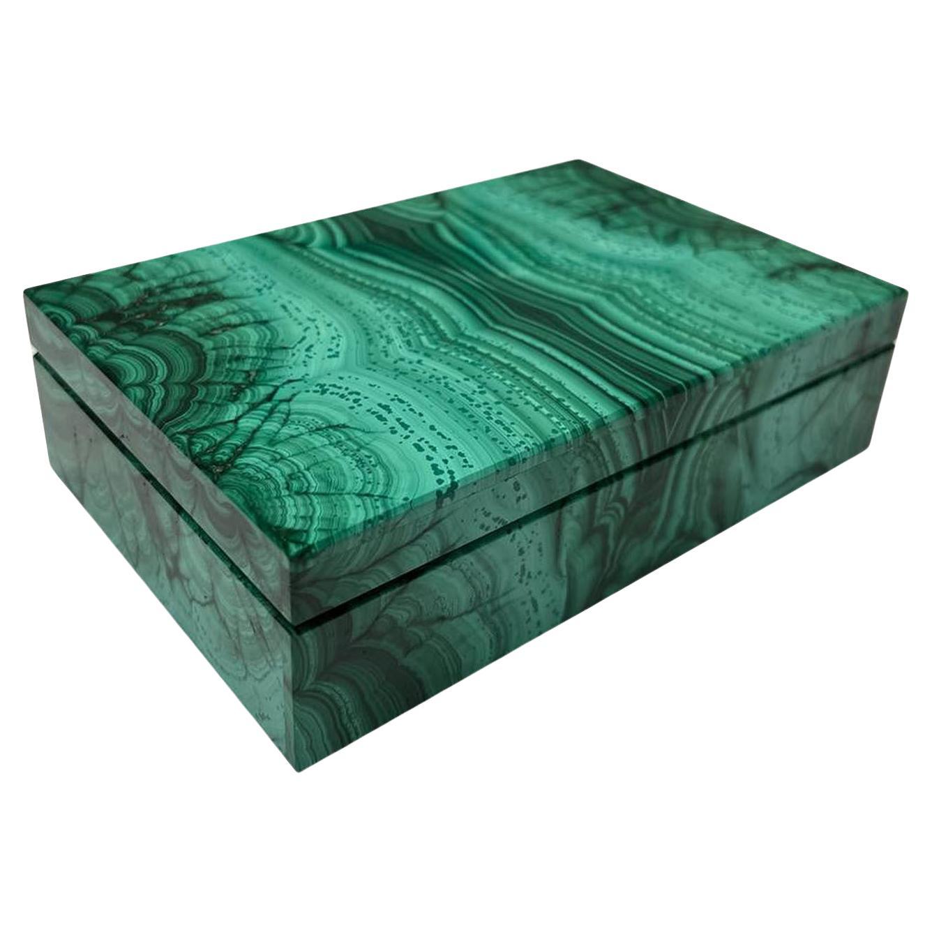 Joyero de malaquita Bahria de Obsydian Stone