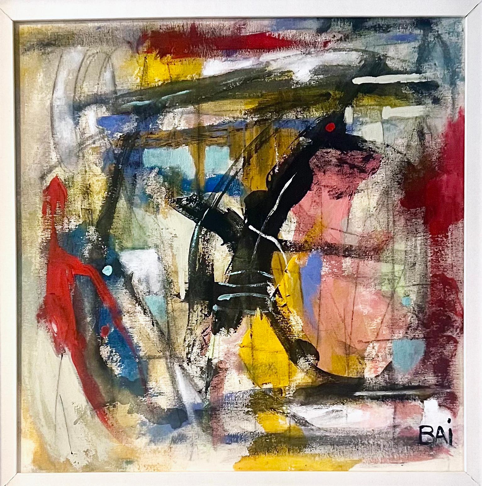 Tomorrow Will Always Come, peinture abstraite d'un artiste africain américain - Painting de Bai (Carl Karni-Bain)