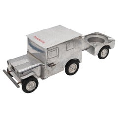 Baier Deutsch 1947 Armee Truck Lighter Zigarettenhalter und Aschenbecher aus Aluminium