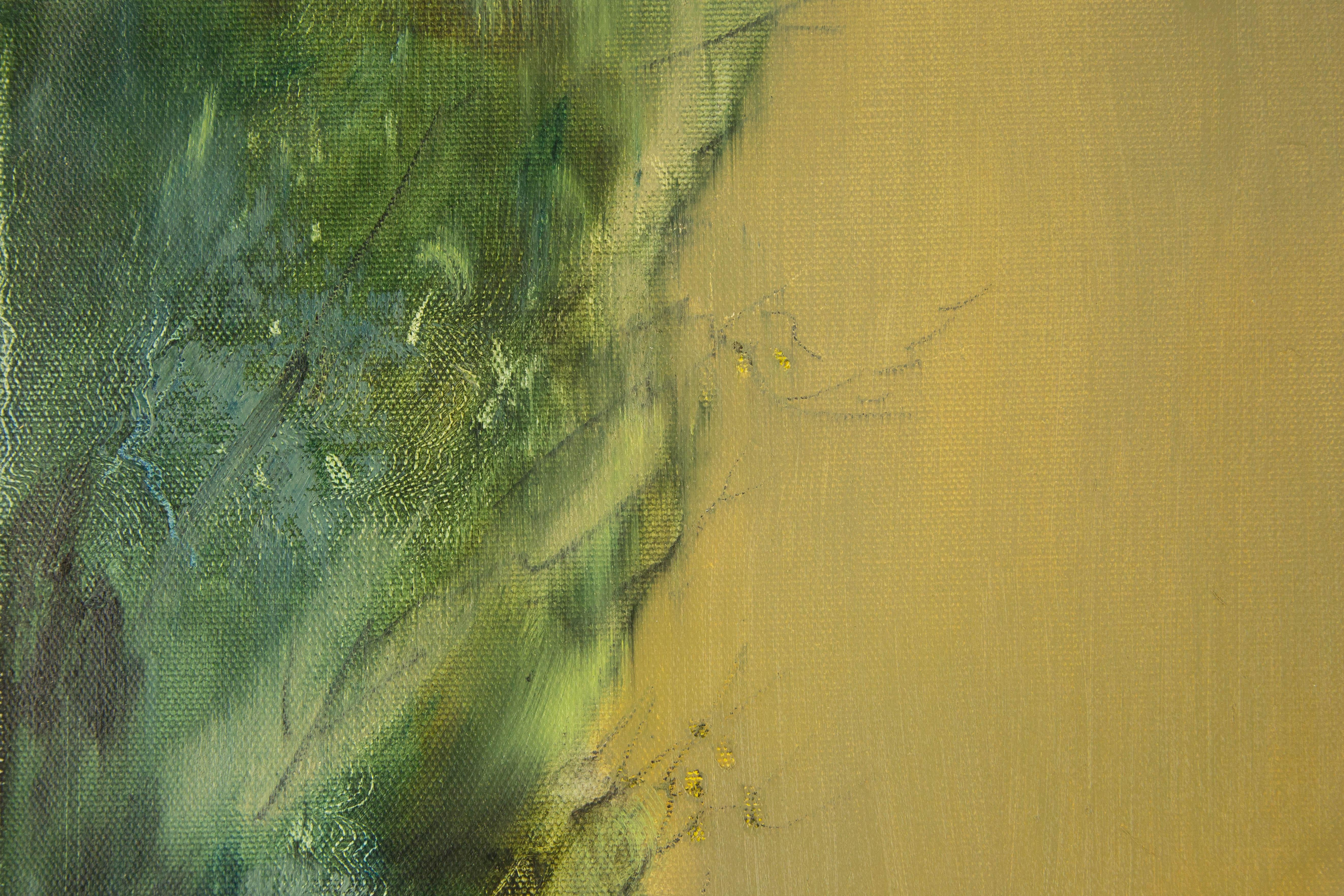 Baihai Zhang Landschaft Original Öl auf Leinwand 