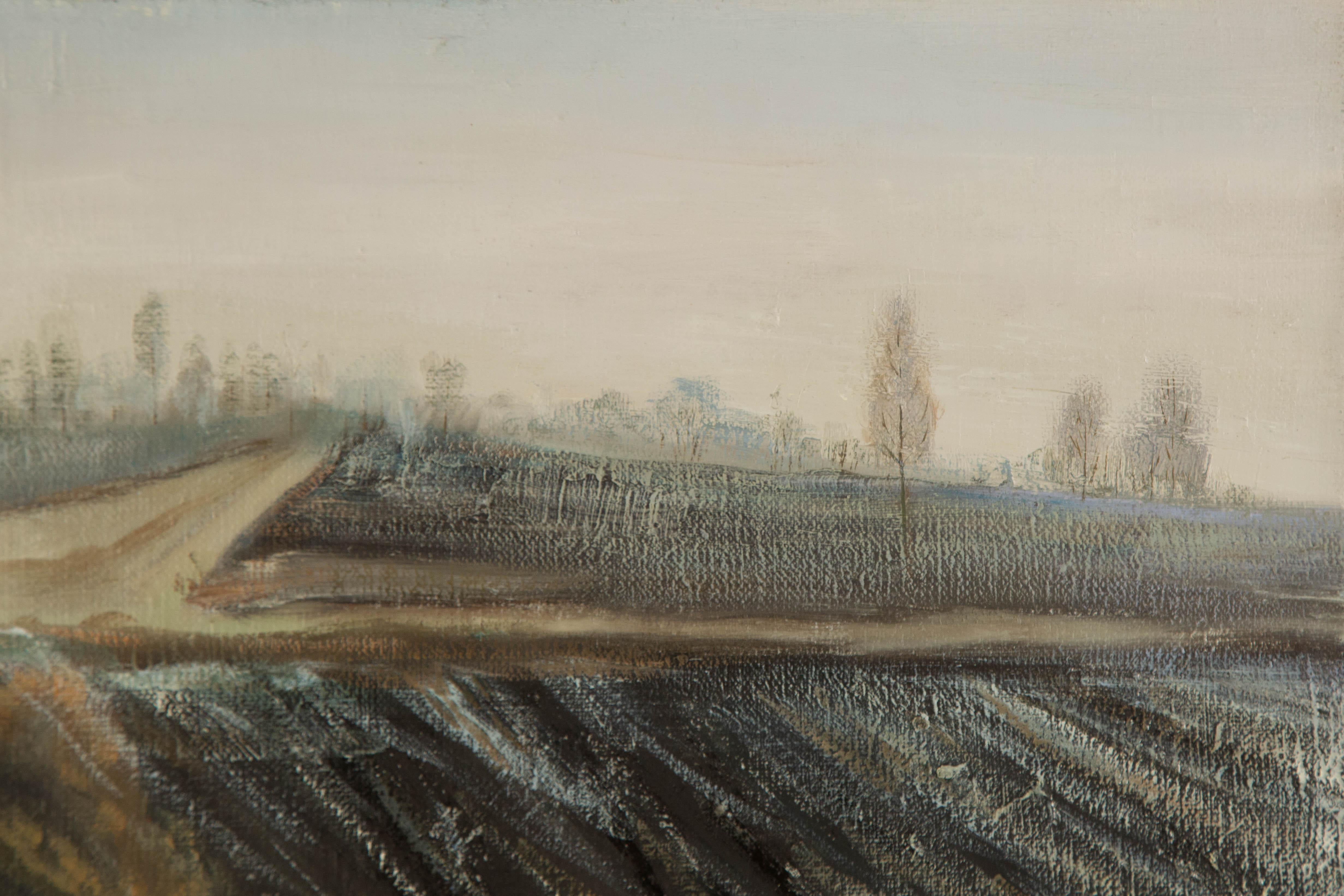 Baihai Zhang Landschaft Original Öl auf Leinwand 