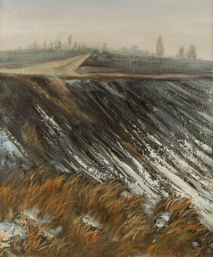 Baihai Zhang Landschaft Original Öl auf Leinwand "Deserted Horizon"